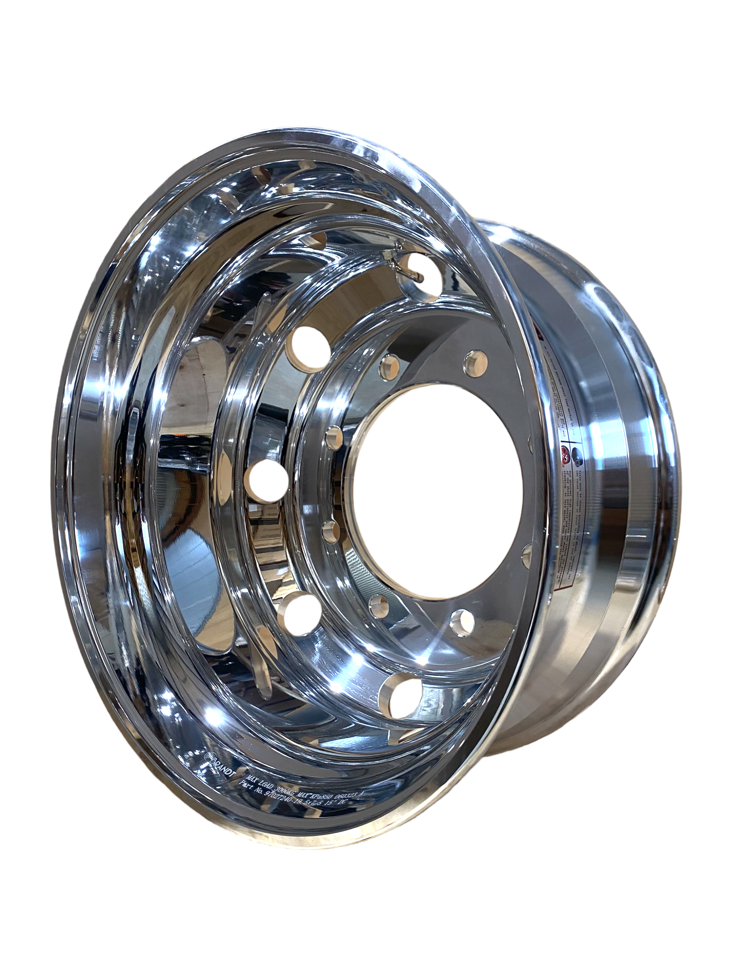 19.5 x 7.5 / 275PCD 8 holes 24mm Both Sides Polished