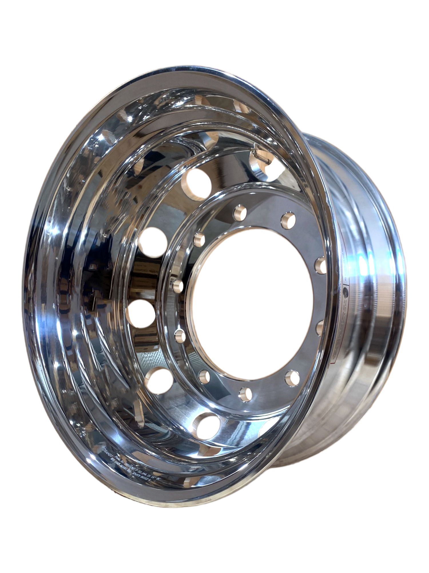 22.5 x 8.25 / 335PCD 10 holes 26mm Both Sides Polished