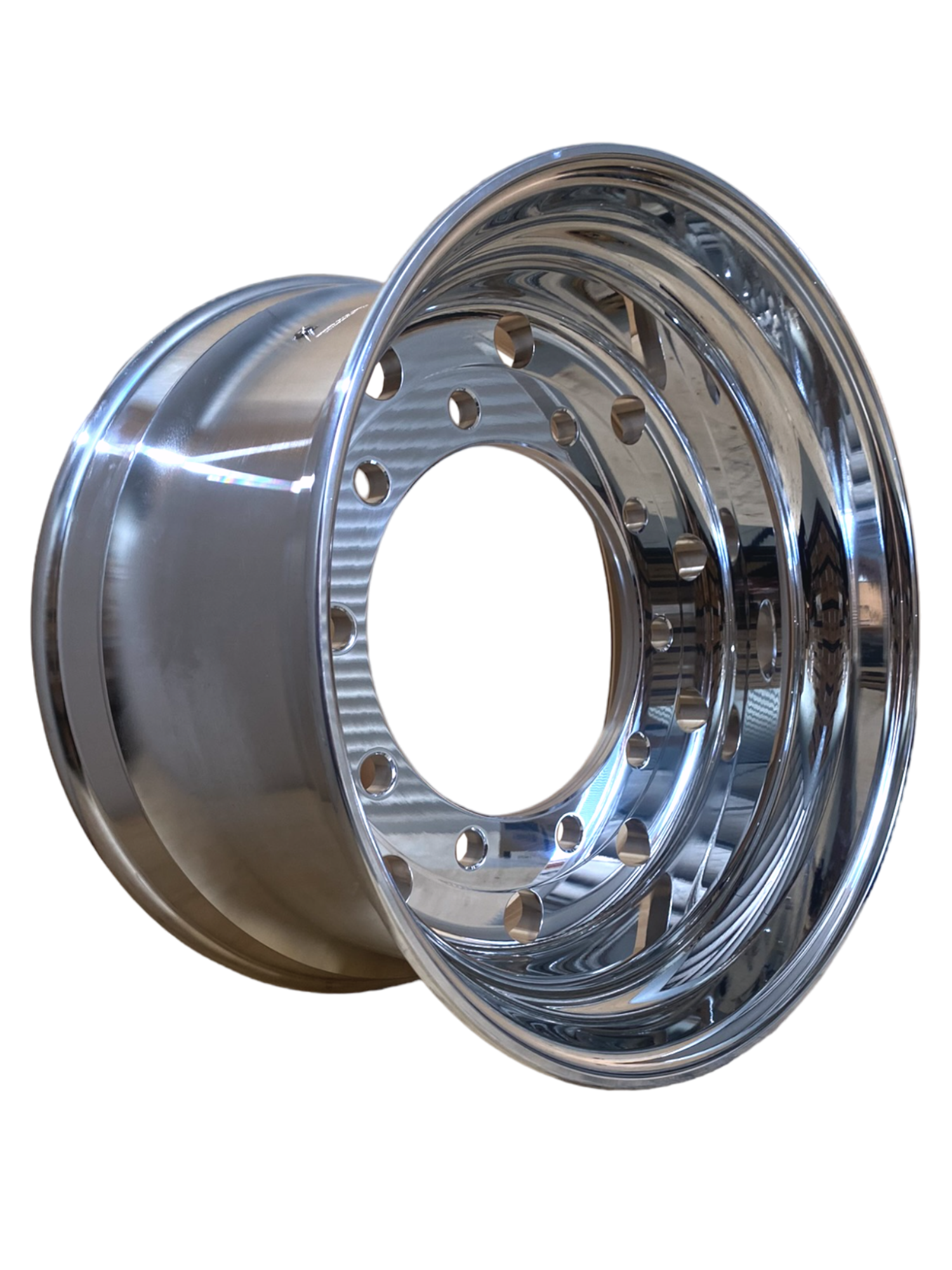 22.5 x 11.75 / 335PCD 10 holes 26mm Trailer Both Sides Polished ...