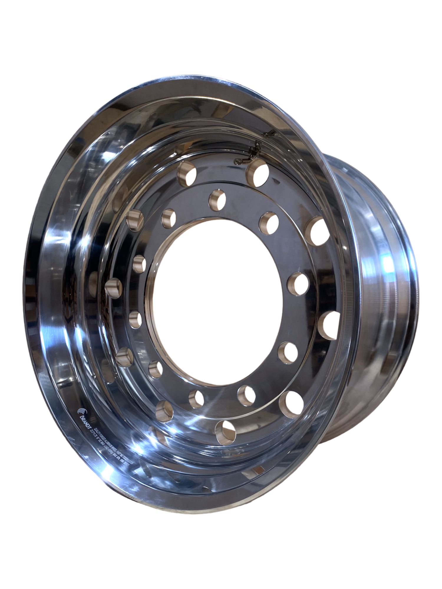 22.5 x 11.75 / 335PCD 10 holes 32mm Trailer Both Sides Polished